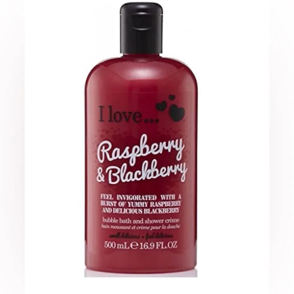 I LOVE ... - NWT 🎉HP🎉 Raspberry &  Blackberry Bubble Bath & Shower Gel. 16.9 Oz